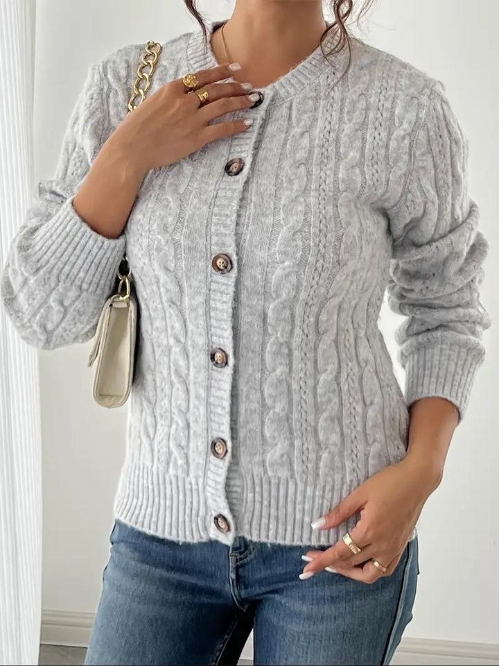 Gebreide Cable Cardigan voor dames