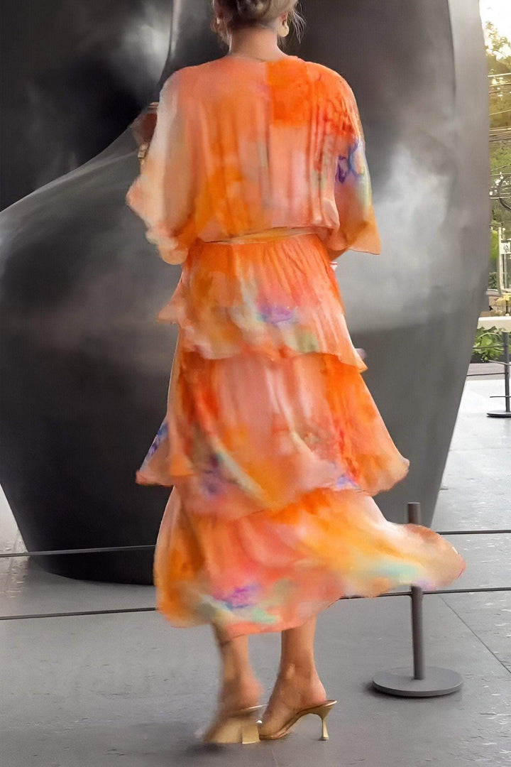 Elegante bohemian maxi-jurk