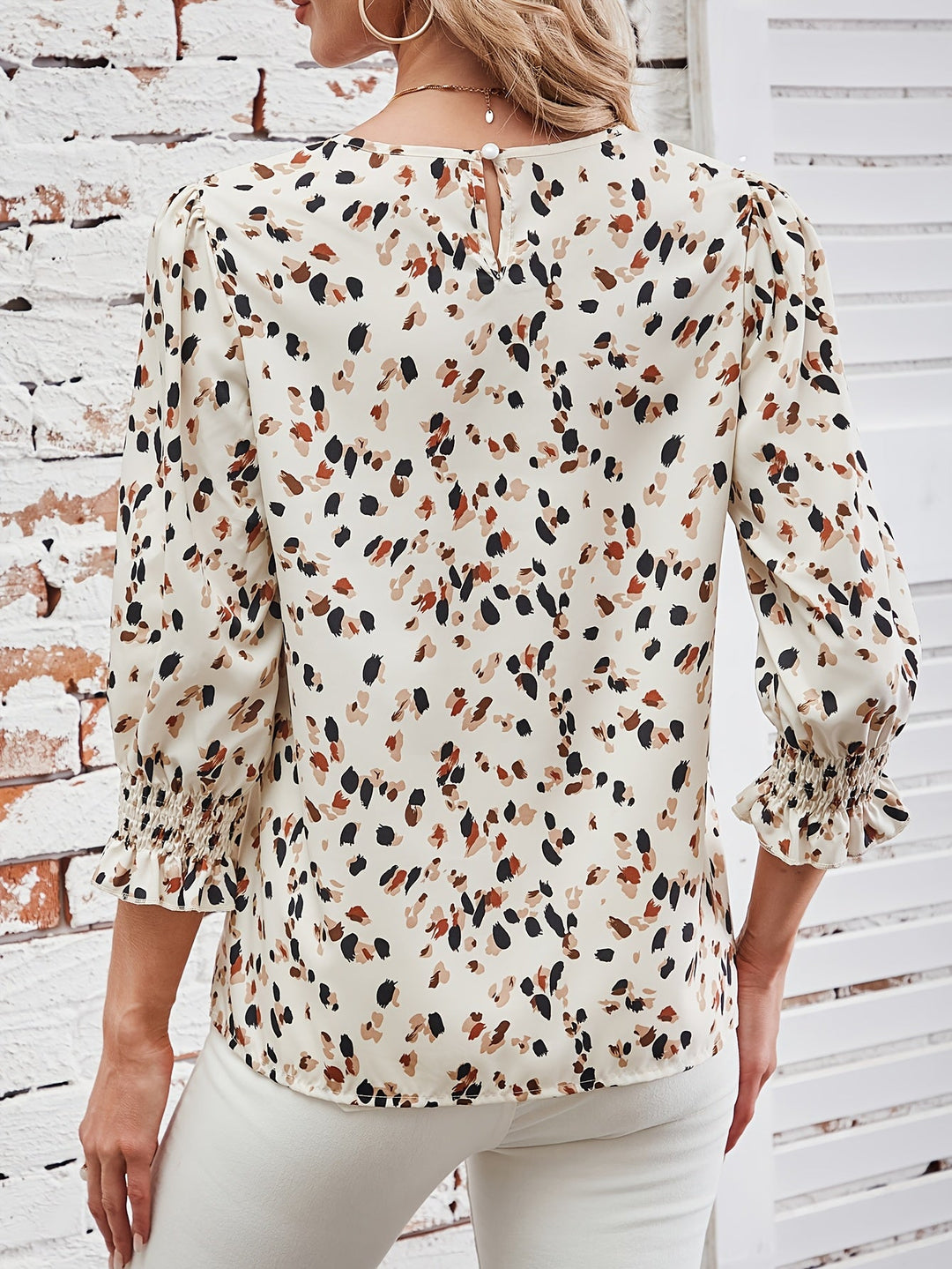 Romantische Floral Ruffle Blouse Style
