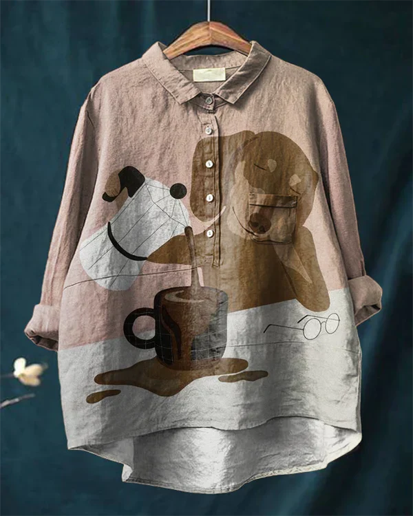 Billy Dog Tee met Artistic Touch