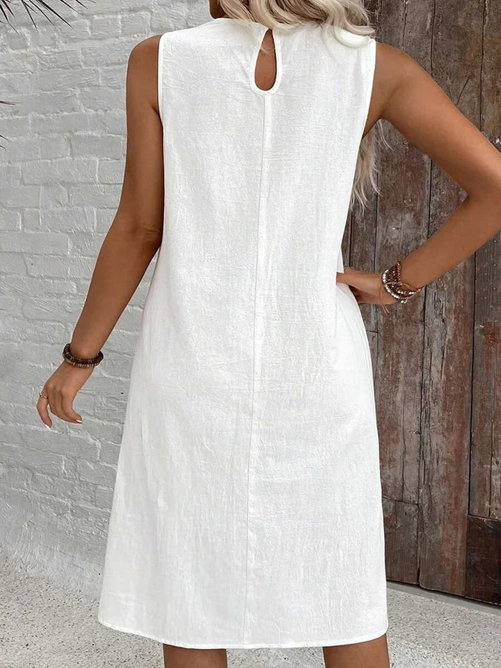 Casual Mid-Length Jurk met Relaxed Fit