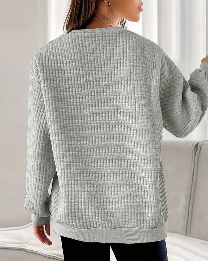 Sweatshirt met lange mouwen en hartprint