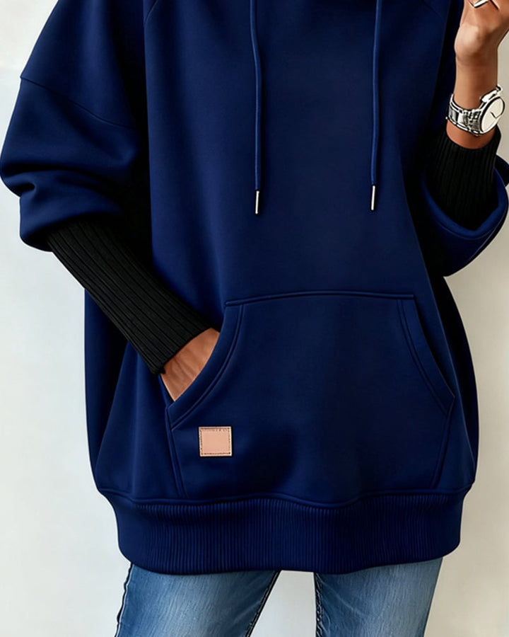 Losse Casual Hooded Sweatshirt