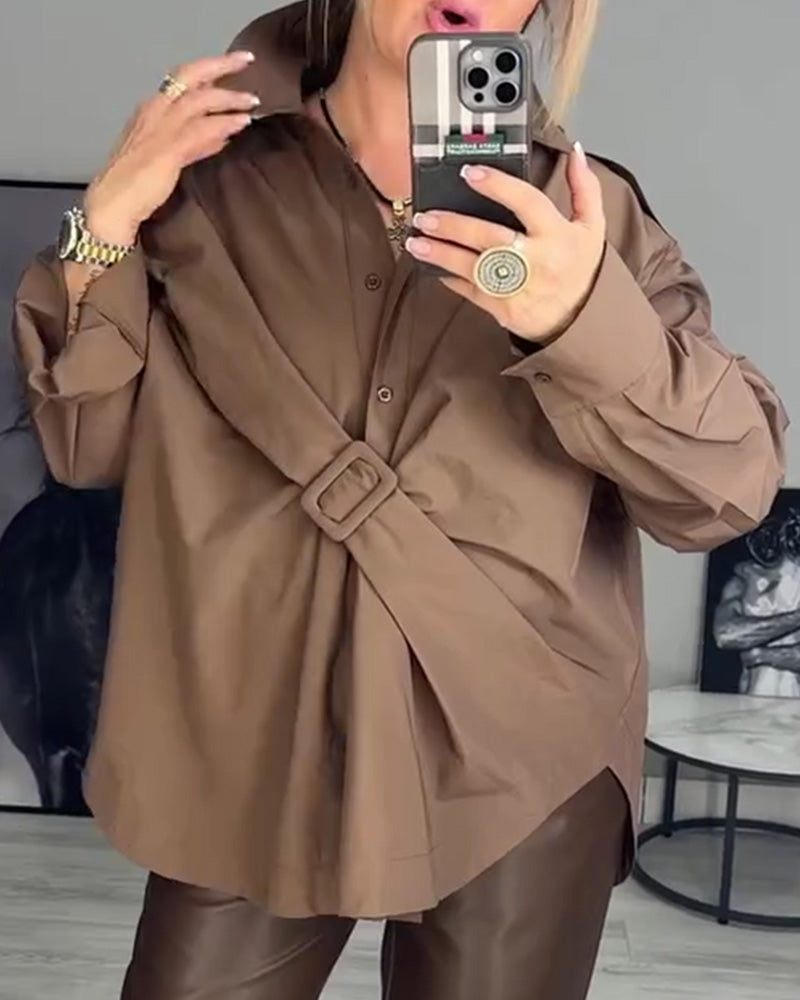 Designer losse reversblouse