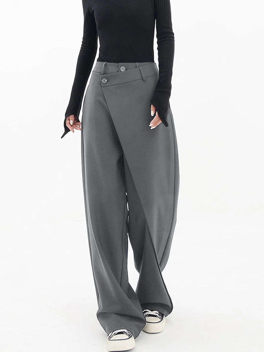 Modieuze asymmetrische broek