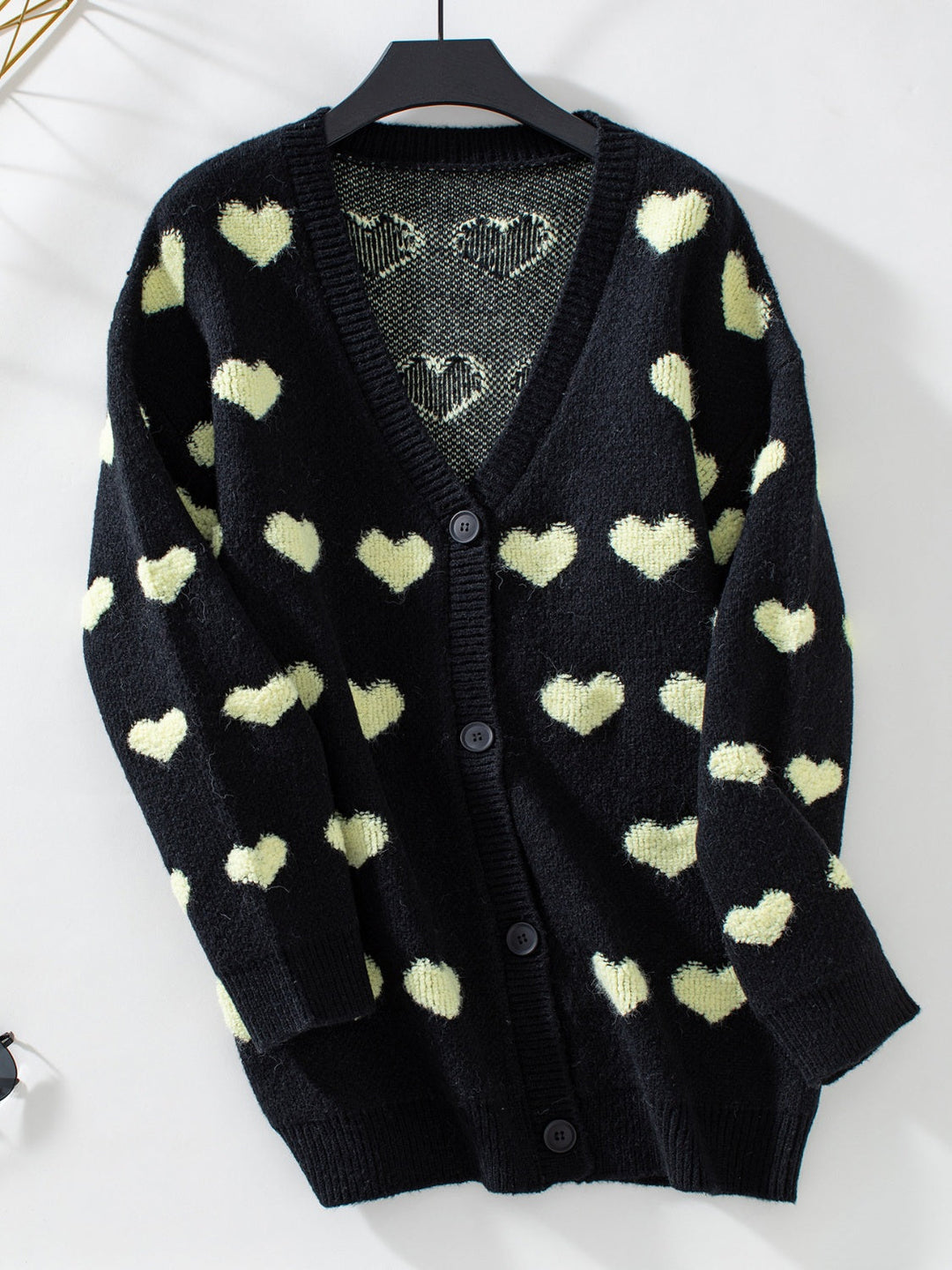 Heart Knitted Cardigan voor dames