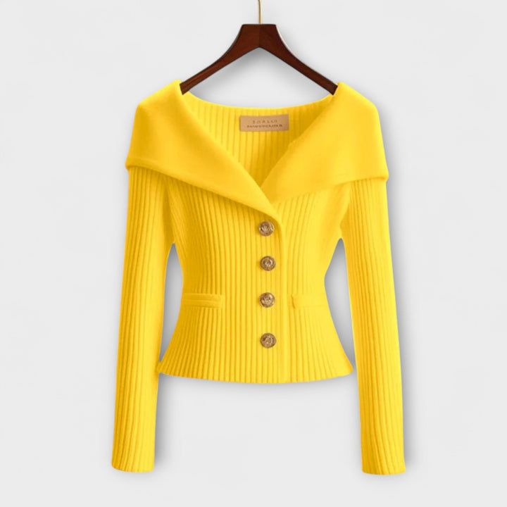 Warme Textured Knit Jacket voor dames