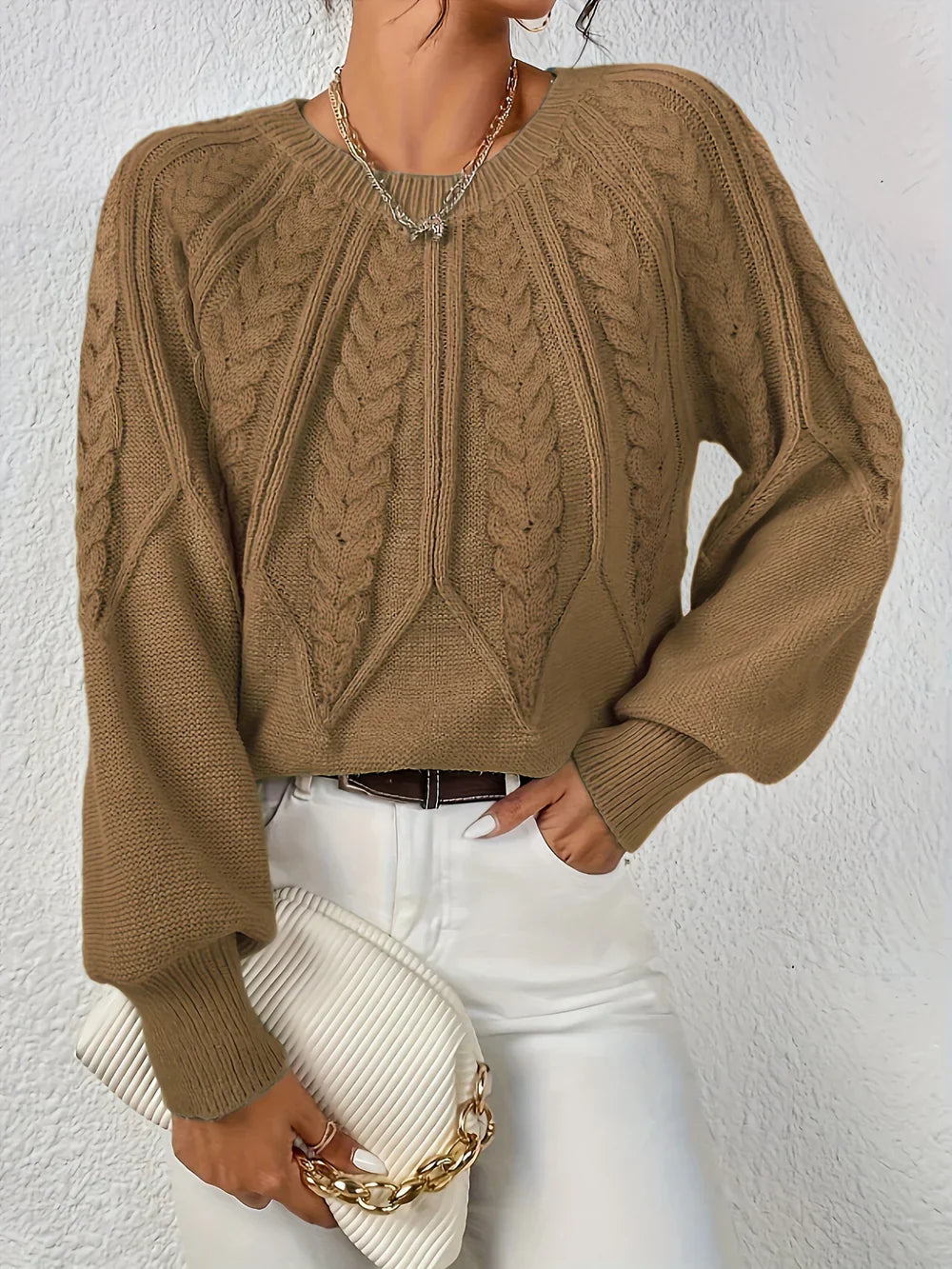 Maeve Cozy Knit Flare trui