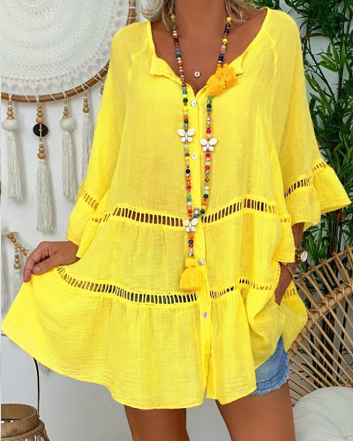 Galerie Print Mouwloze Midi Jurk