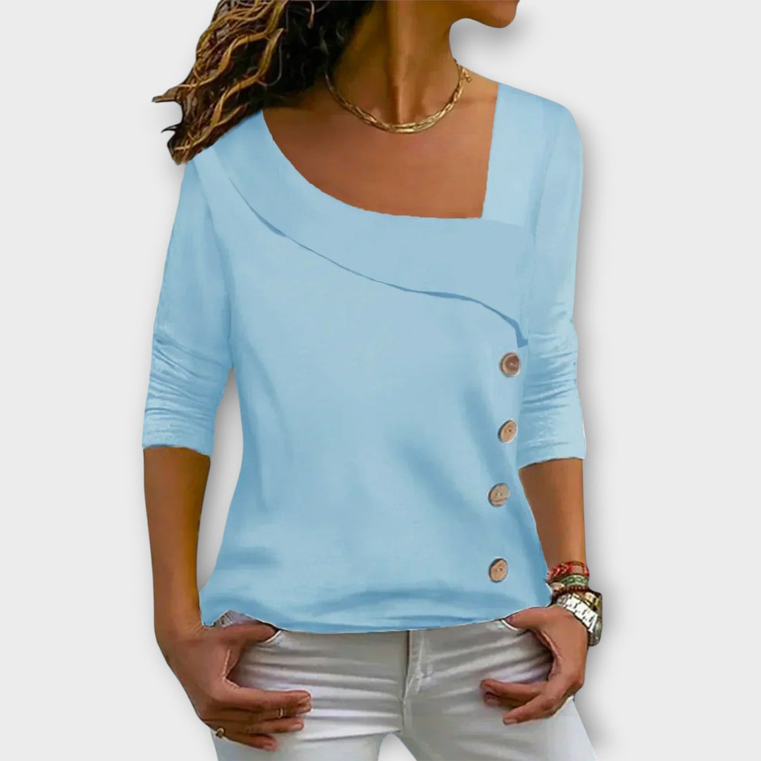 Chic Longline Top – Soepel silhouet met relaxed fit voor moeiteloze styling van dag naar nacht