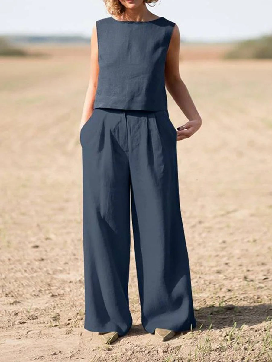 Casual simpele tweedelige set