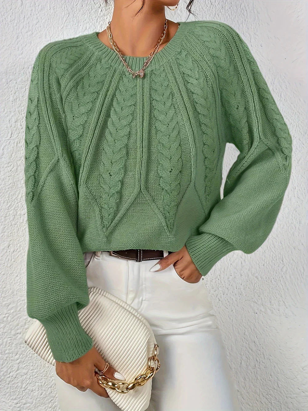 Maeve Cozy Knit Flare trui