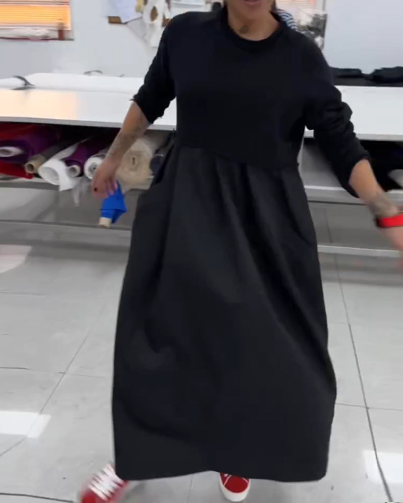 Maxi Effen Casual Jurk