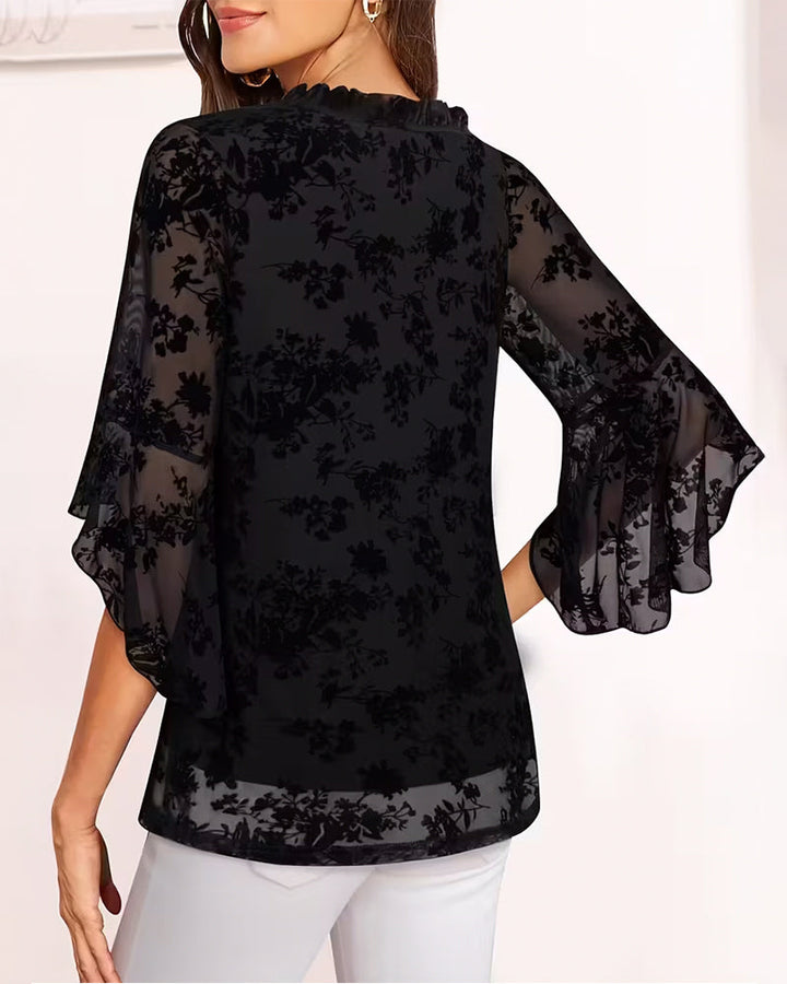 Elegante en Stijlvolle Blouse met Klokmouwen