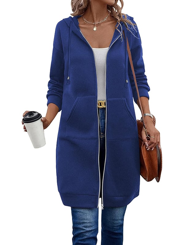 Long Sleeve Hoodie met rits