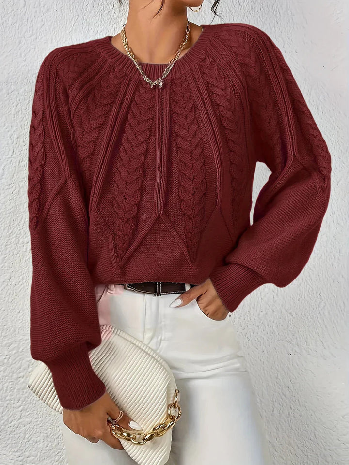 Maeve Cozy Knit Flare trui