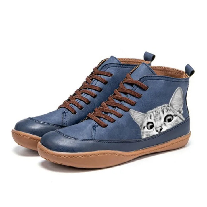 Leren Boots met Kattenontwerp