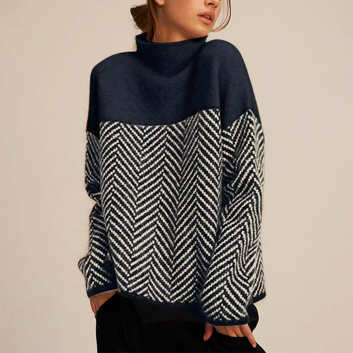 Elodie Cozy Turtleneck gebreide trui