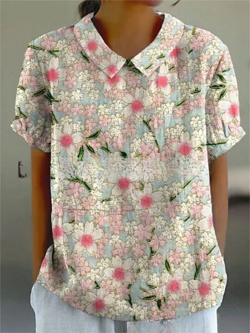 Lichtgewicht Shirt met Bloemenprint