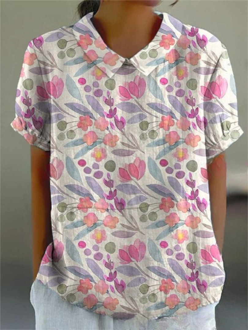 Lichtgewicht Shirt met Bloemenprint