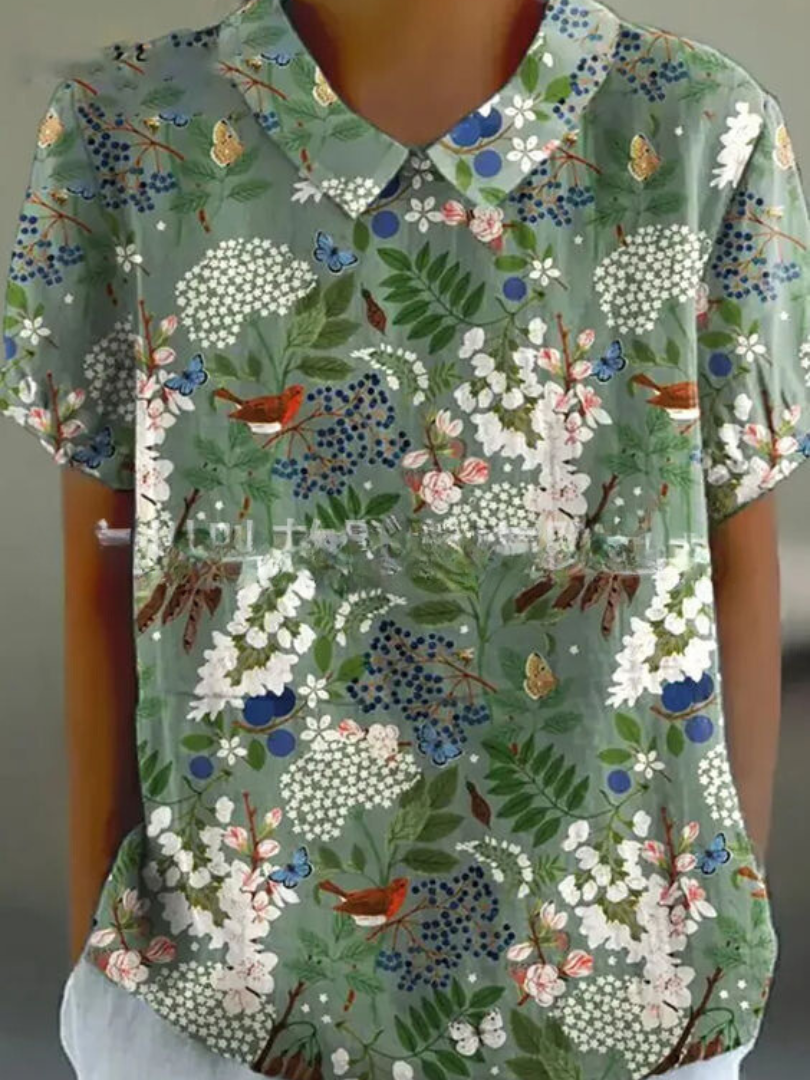 Lichtgewicht Shirt met Bloemenprint