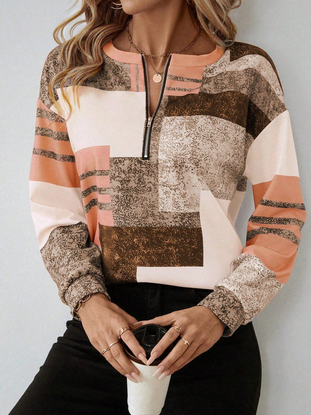 Chique Vintage Pullover met lange mouwen