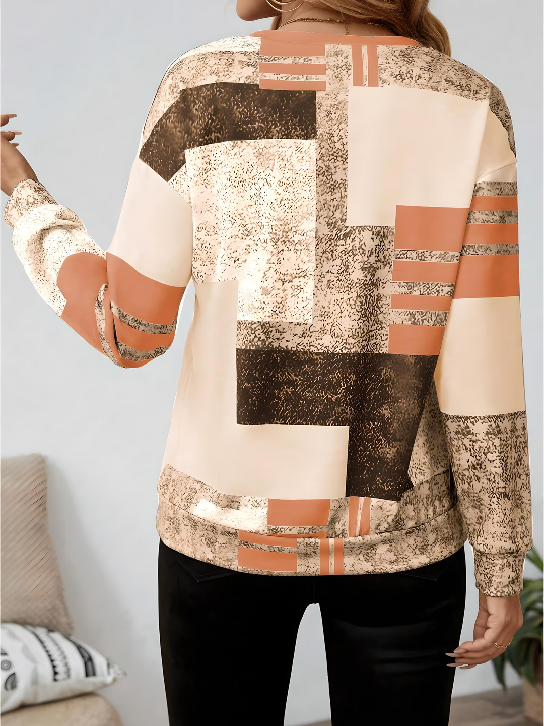 Chique Vintage Pullover met lange mouwen