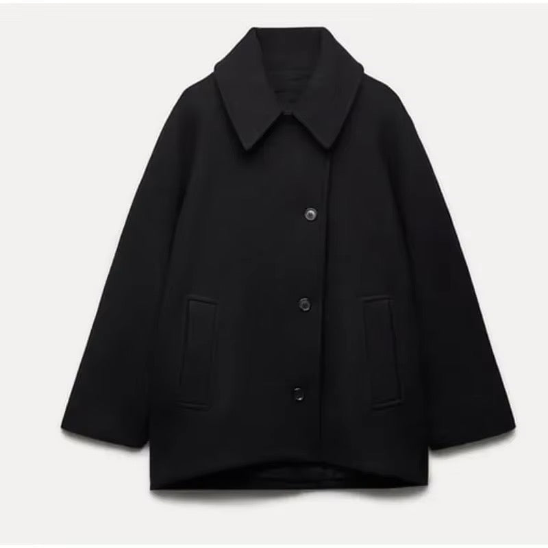 Chic Oversized Wool Jacket Dames