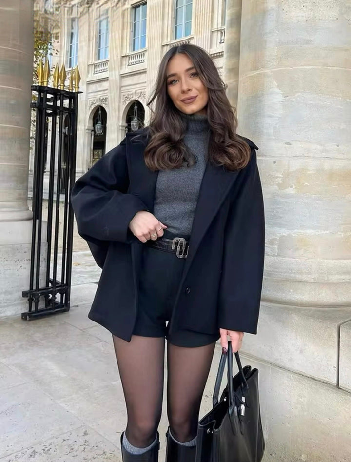 Chic Oversized Wool Jacket Dames