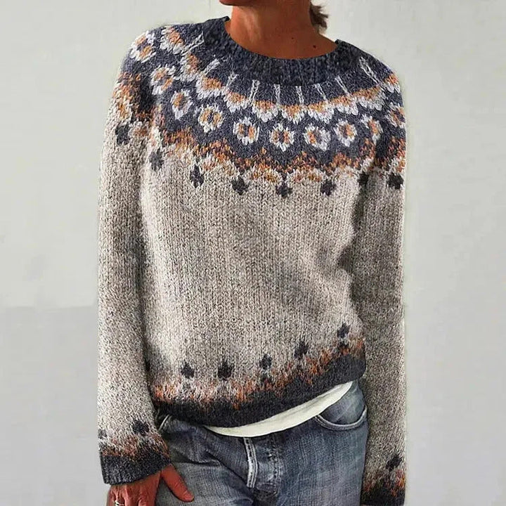 Vintage trui met lange mouwen