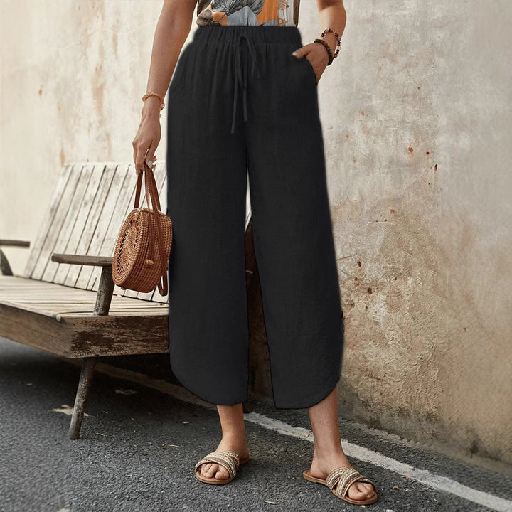 Casual Katoenen Broek met Trekkoord