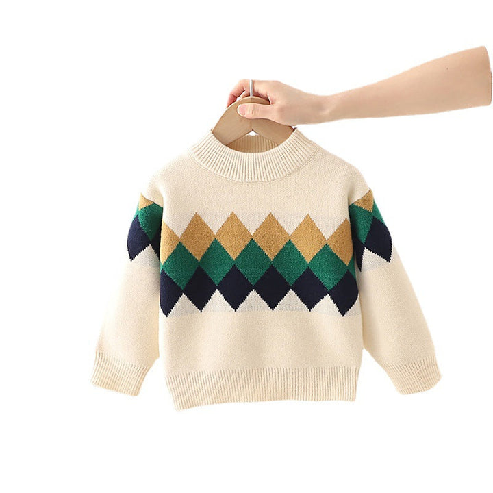 Ruitjes Pullover Kindertrui