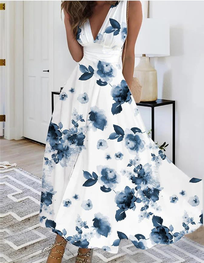 Boho Style Mouwloze Maxi-jurk