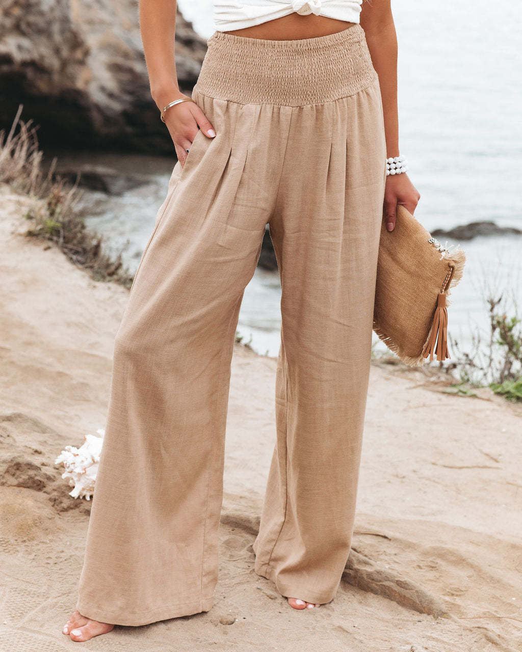 Katoenen casual broek