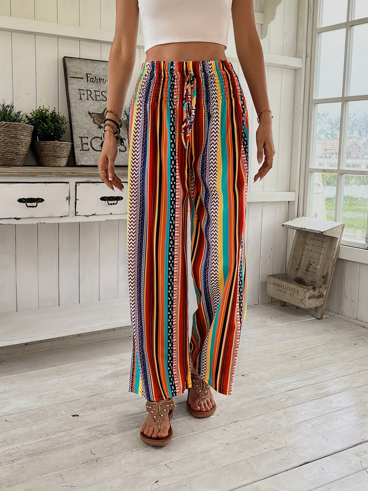 Casual Broek met Streepprint
