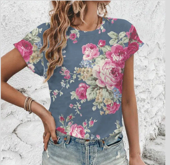 Levendige Bloei Top met Kleur Pop Ontwerp