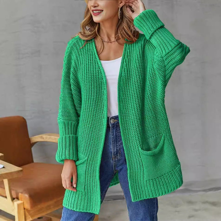 Dames Gebreide Casual Vintage Long Sleeve Cardigan