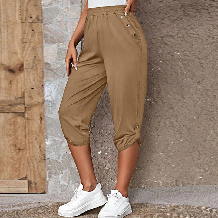 Fashion Casual Seven-Point Elastische Broek