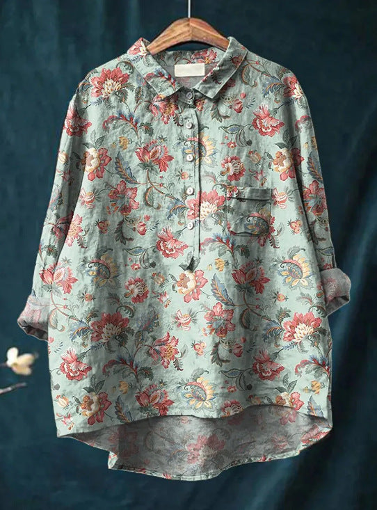 Chique bloemenblouse met trendy stijl