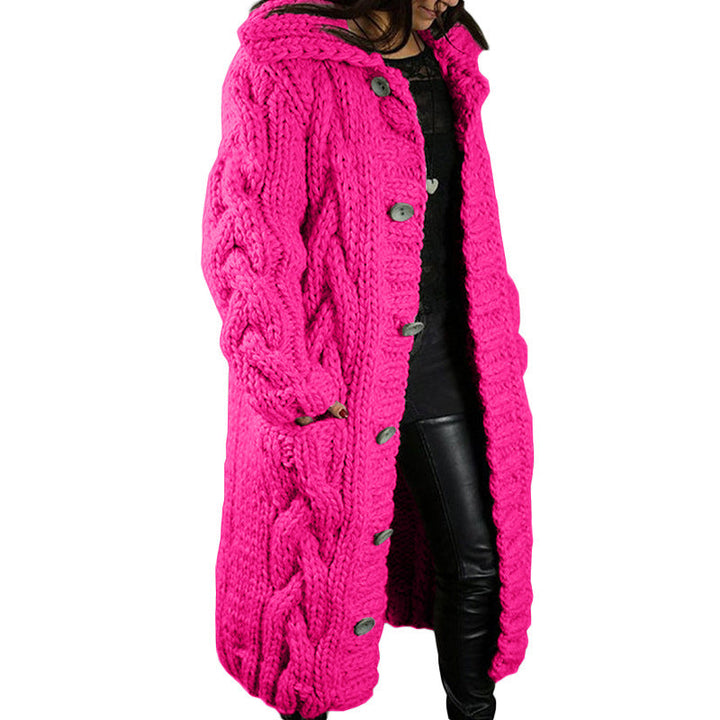 Oversized Cardigan Jas voor dames - Single-Breasted Trui