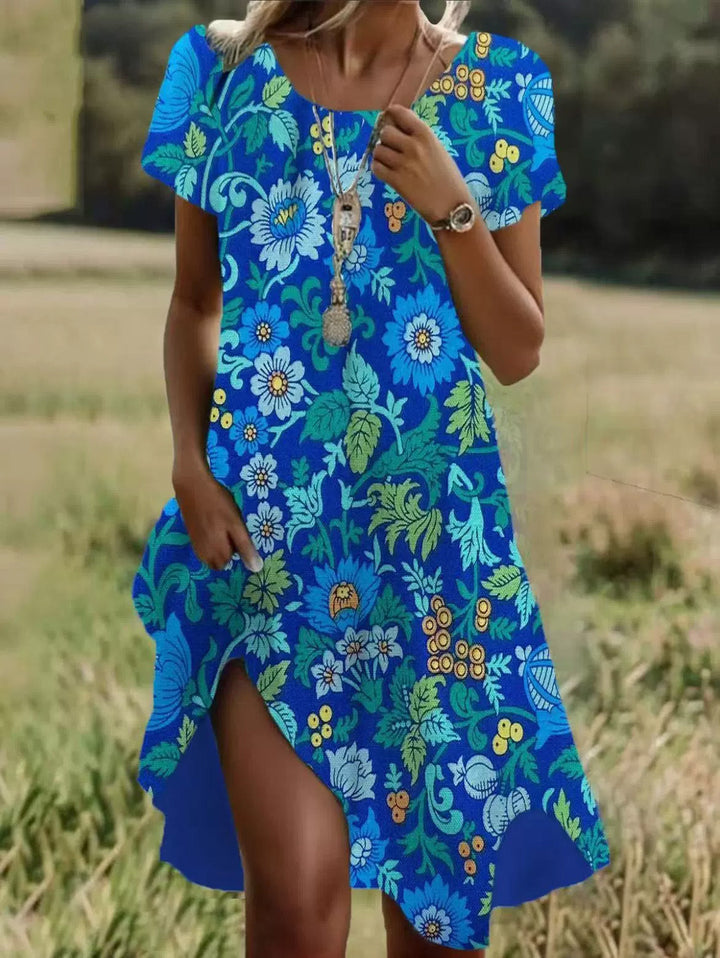 Artistieke Bohemian Midi-jurk