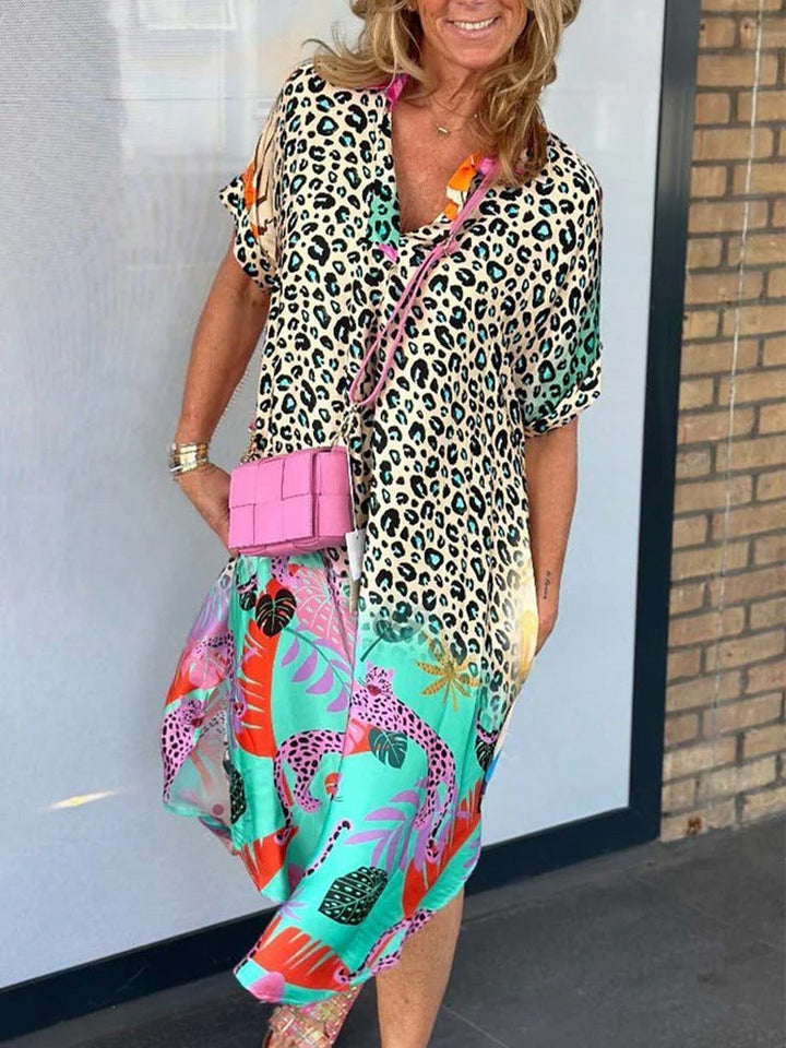 Lichte Vibe jurk met print
