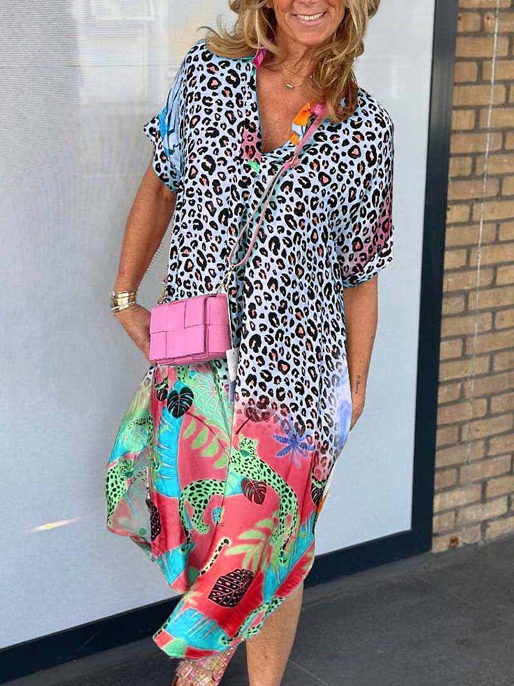 Lichte Vibe jurk met print