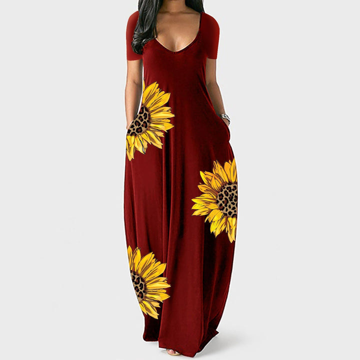 Easy Fit Bloemenpatroon Jurk