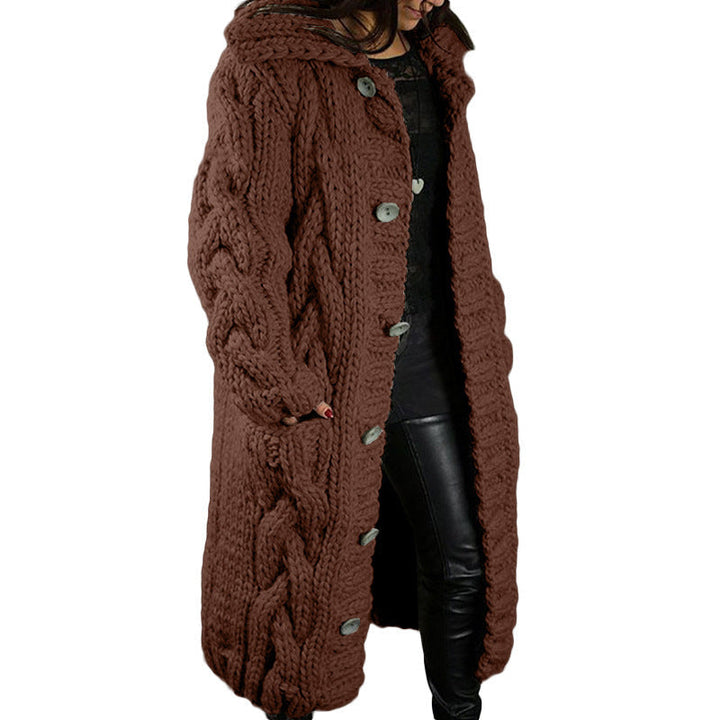 Oversized Cardigan Jas voor dames - Single-Breasted Trui