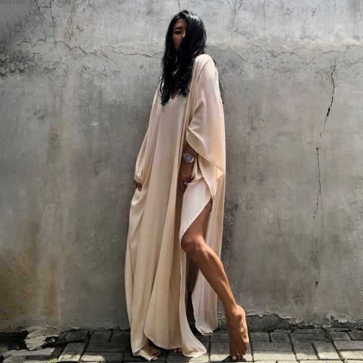 Relaxed Fit Vakantie Midi Jurk