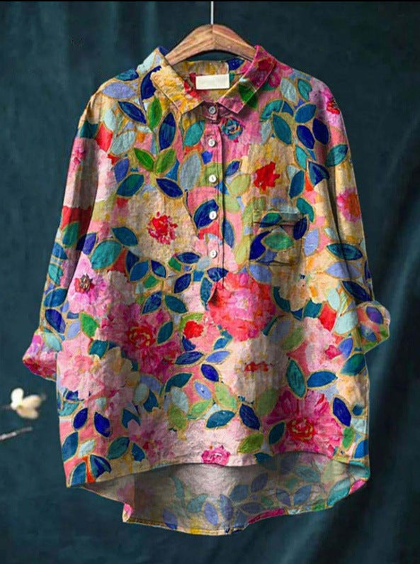 Chique bloemenblouse met trendy stijl
