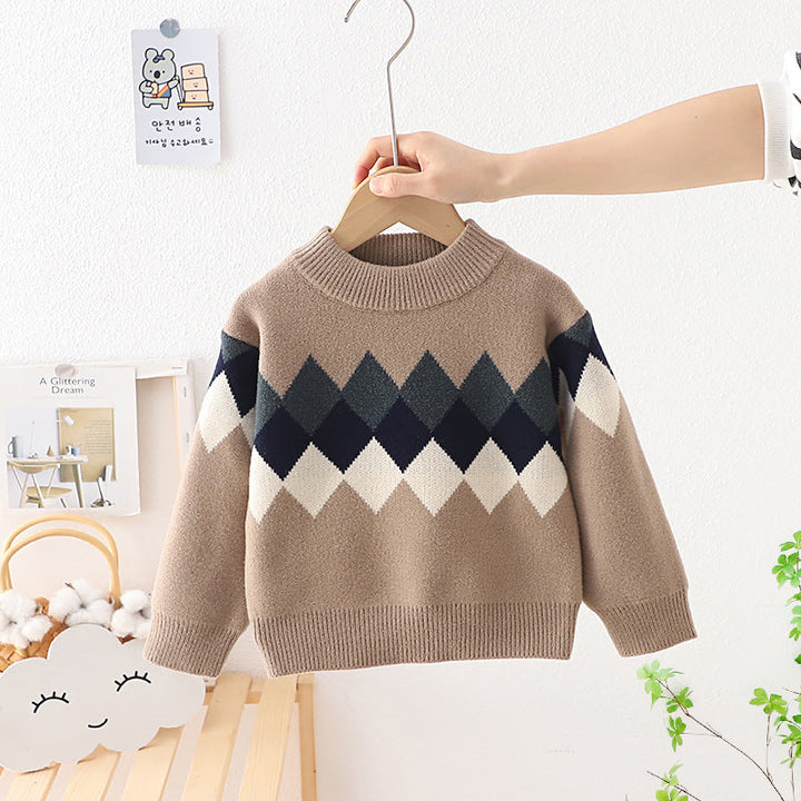 Ruitjes Pullover Kindertrui