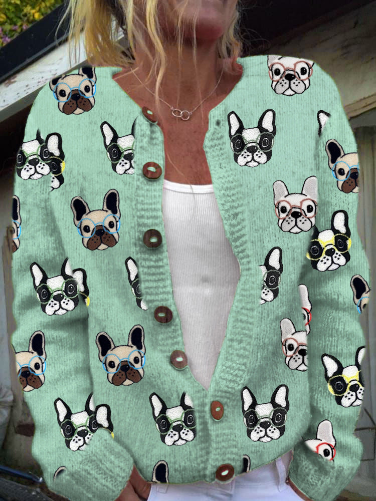 Casual damesvest met digitale print