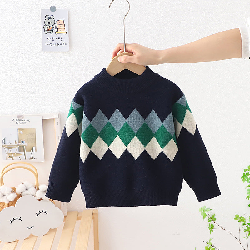 Ruitjes Pullover Kindertrui